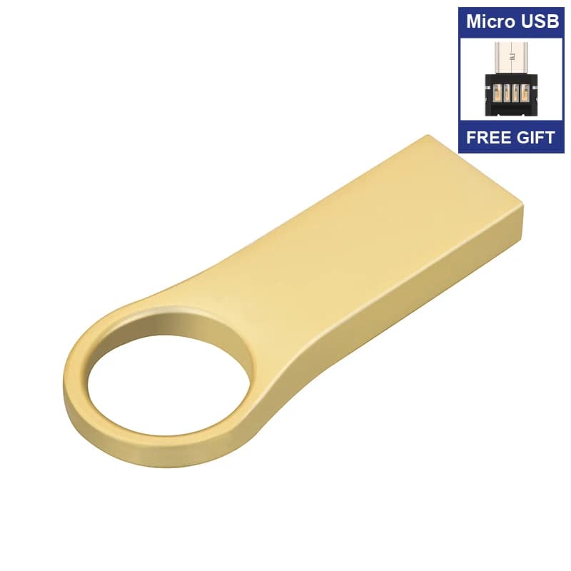 Chiavetta USB 2.0 8gb 16gb 32gb 64gb 128gb pendrive pen Drive ad alta velocità memory stick tipo c o micro adattatore gratuito