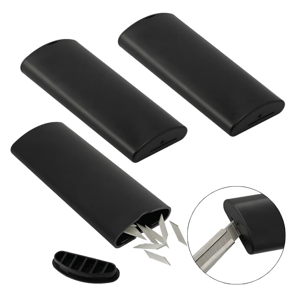 FOSHIO 2/5pcs coltello da taglio in vinile lame per rifiuti contenitore per smaltimento Snap Off 30 gradi taglierina per pellicola in carbonio cassetta degli attrezzi accessori per auto