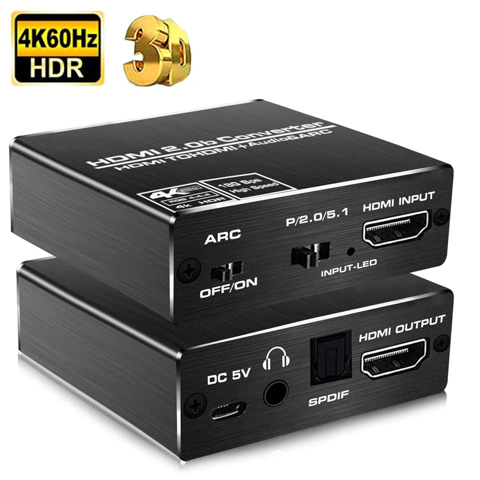 2026 Miglior Estrattore Audio Compatibile HDMI, Convertitore Ottico TOSLINK SPDIF + Adattatore Splitter Audio 3.5mm per PS5