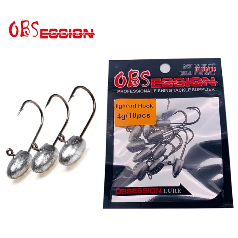 OBSESSION A030 10 pcs/bag 1g 2g 3g 4g Single fishing love with dummy head and ardillon for soft baits, carp accessories and rockfish