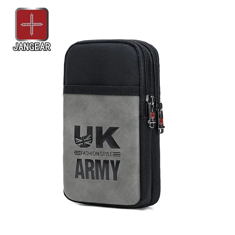 JANGEAR Men's Shoulder Bag in Canvas Shoulder Bag for Phone Bag Small Waterproof Shoulder Bag Casual Wallet