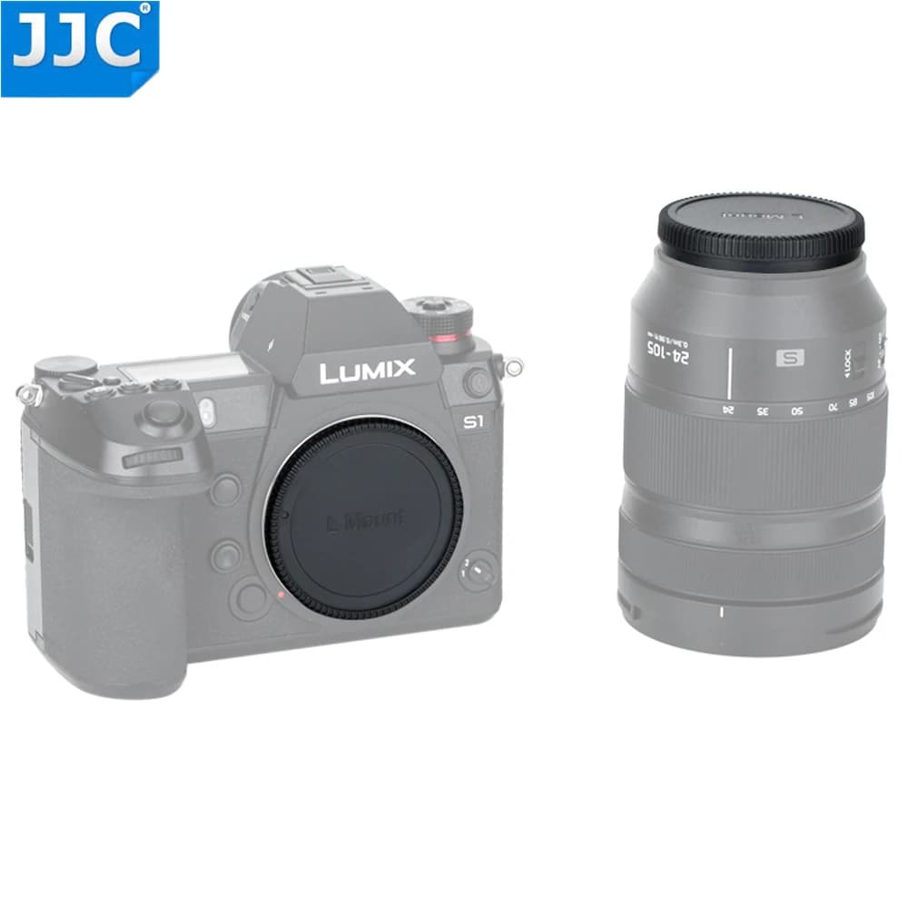 JJC L-RLL camera body cap and rear lens cap for Leica SL (Typ601) CL TL2 for Panasonic S1 S1R S1H Lumix S9, Sigma FP cameras