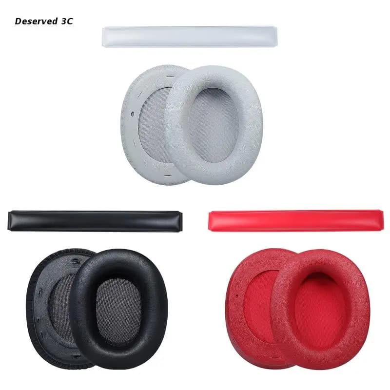 R9CB cuscinetti auricolari in pelle fascio di testa compatibile withEdifier W800BT plus cuffie in Memory Foam cuffie