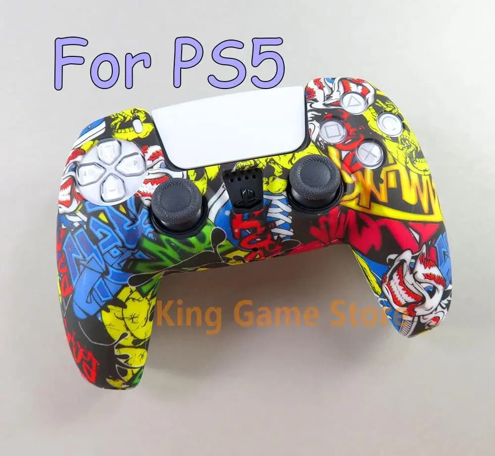 1 pz/lotto Per SONY Playstation 5 PS5 Controller di Gioco Protezione Della Cassa Della Pelle Custodia In Silicone Morbido Gel di Gomma Della Copertura Per PS5 Accessori