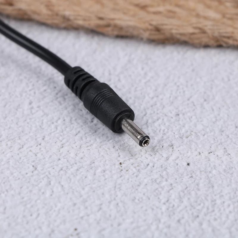 1pc 20cm DC Power Micro Usb Female Socket To Dc Male Plug Adapter Cable 3.5 X 1.35mm Connectors