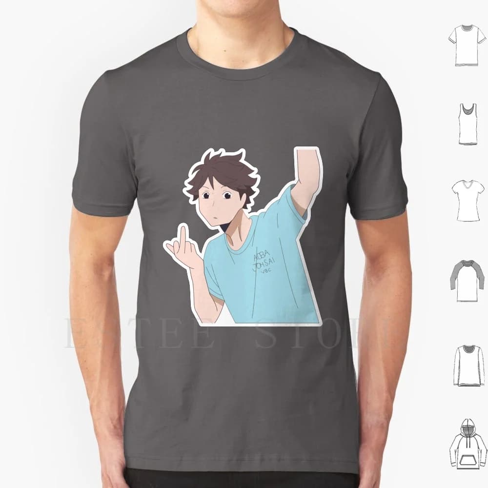 Tooru Oikawa T Shirt DIY Big Size 100% Cotton Oikawa Tooru Volleyball Anime Aoja Johsai Oikawa Tooru
