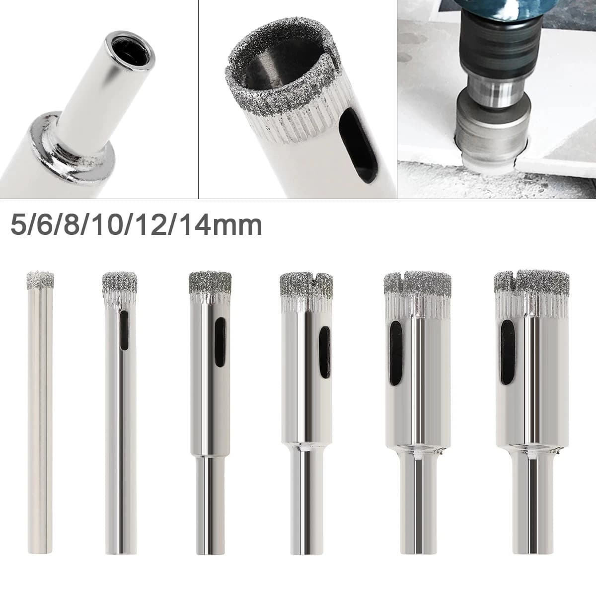 Sega a tazza con nucleo diamantato 6/8/10/12/14/16/18/20/22/25mm Kit di punte da trapano strumenti per l'apertura del foro per l