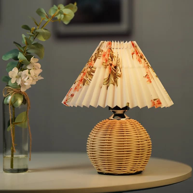 LED design semplice lampada da tavolo pieghevole in legno telecomando USB atmosfera lampada da comodino lampade da scrivania per la decorazione delle camere da letto domestiche