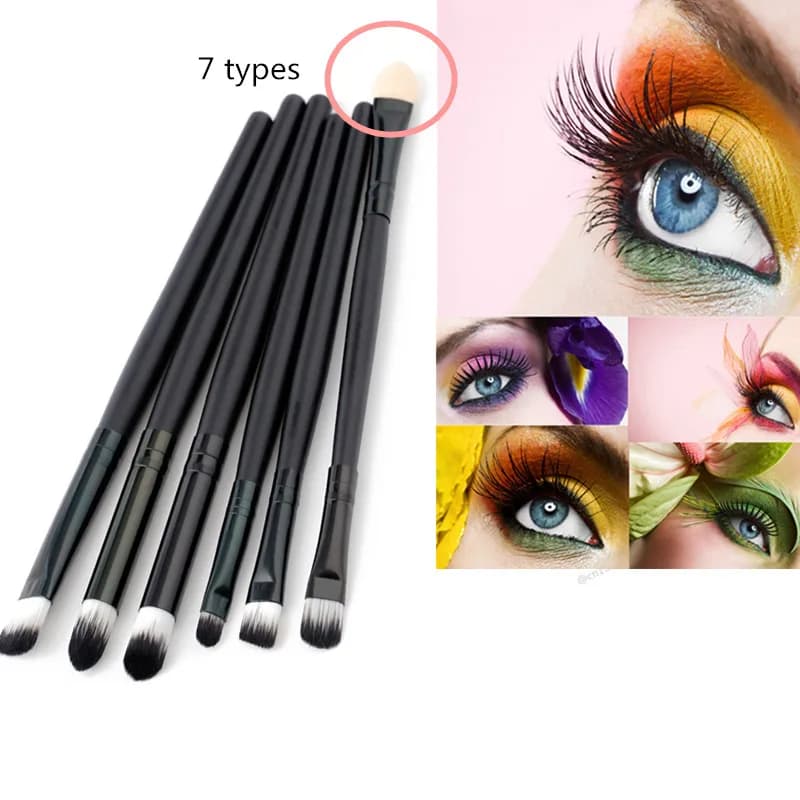 6 pcs/set Makeup Brushes Set Professional Makeup Brushes for Eye Umbrella Eyeliner Eyeliner Eyebrow Brush Lip Makeup Tool