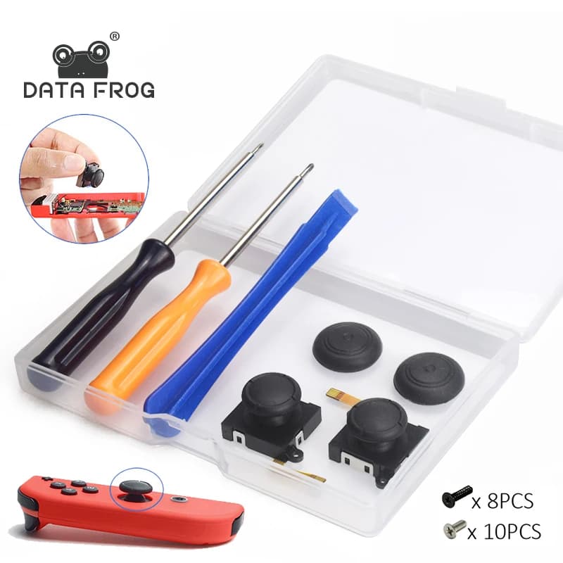 DATA FROG 3D Joystick analogico Thumb Stick compatibile per Switch Joy-Con Kit di riparazione Strumento di sostituzione per Switch Lite
