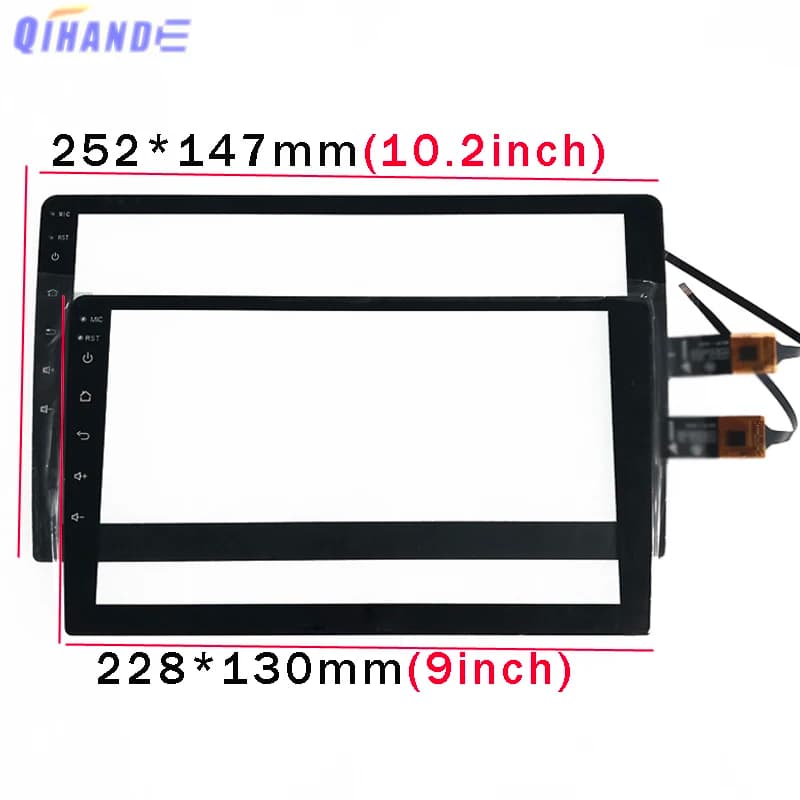 Per Ford s-max 2007 2008 2.5D 10.1 9 pollici h0777fa Android 8.1 Car Dvd GPS Player Touch Screen Digitizer vetro Touch Panel Sensor