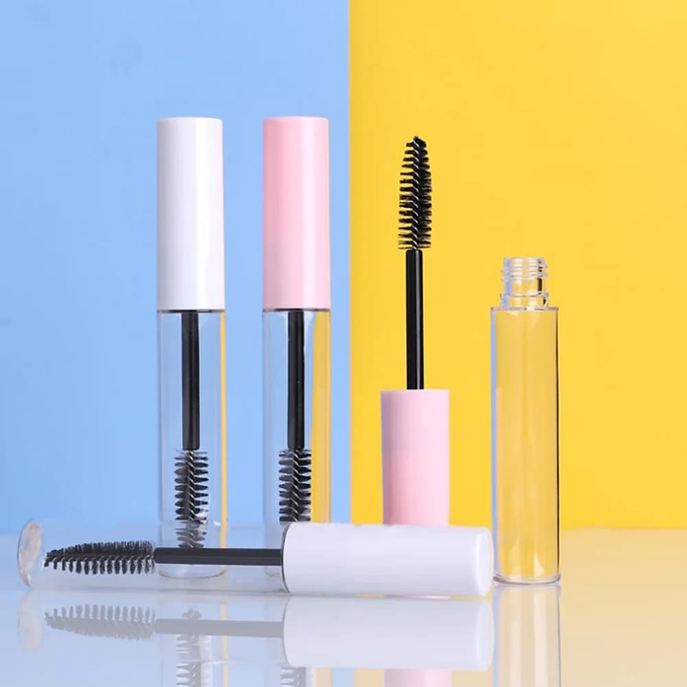 1 pcs 10ml Blank Eyelash Tube Mascara Fial Tube Fashion Bottle Tool Castor Oil Container Mascara DIY Set with Silver Cap