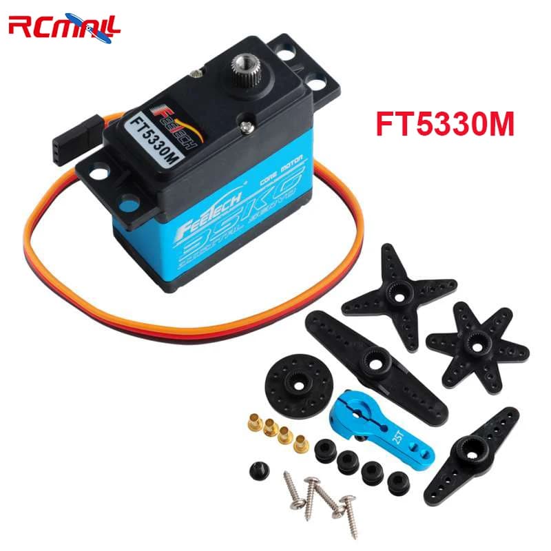 Feetech FT5330M Servo digitale da 35 kg da 180 gradi con servo ingranaggi completamente in metallo con braccio 25T per elicottero per auto RC