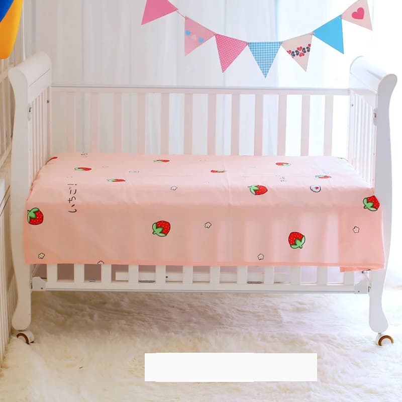 Lenzuola per culla in cotone di 3 dimensioni Copriletto morbido per bambini Modello di stampa di cartoni animati Biancheria da letto per neonato Mini lenzuolo per bambini Lenzuolo per lettino