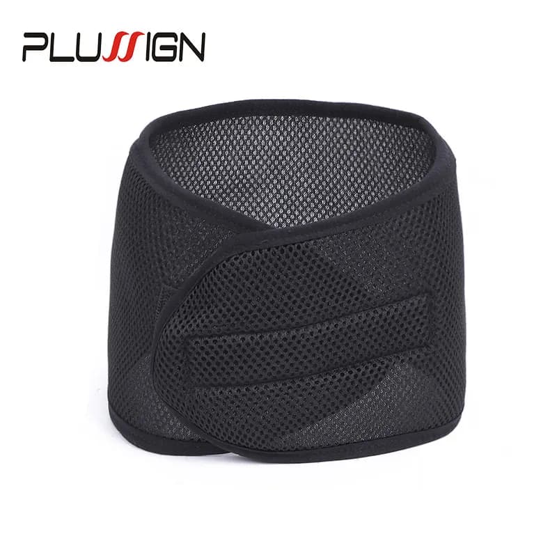 Di spessore Della Maglia Wrap Con Chiusura In Velcro Regolabile Fresco Tessuto di Maglia Caschetto Tutto Per Le Parrucche Grande Bordo del Foro Fascia Per Extensions 1pc