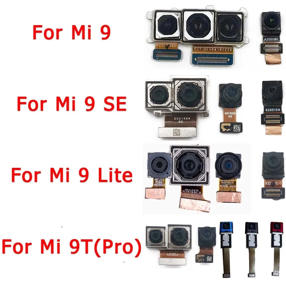 Fotocamera anteriore posteriore per Xiaomi Mi 9 SE Mi9 Lite 9T Pro Selfie Small Back Frontal Flex face Camera Module pezzi di ricambio