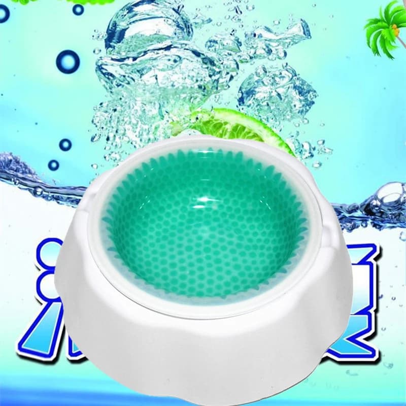 Cool Summer Pet Supplies perline condensate per cani e gatti ciotola per ghiaccio gattino e cuccioli piatto per alimenti stoviglie forniture per l'alimentazione