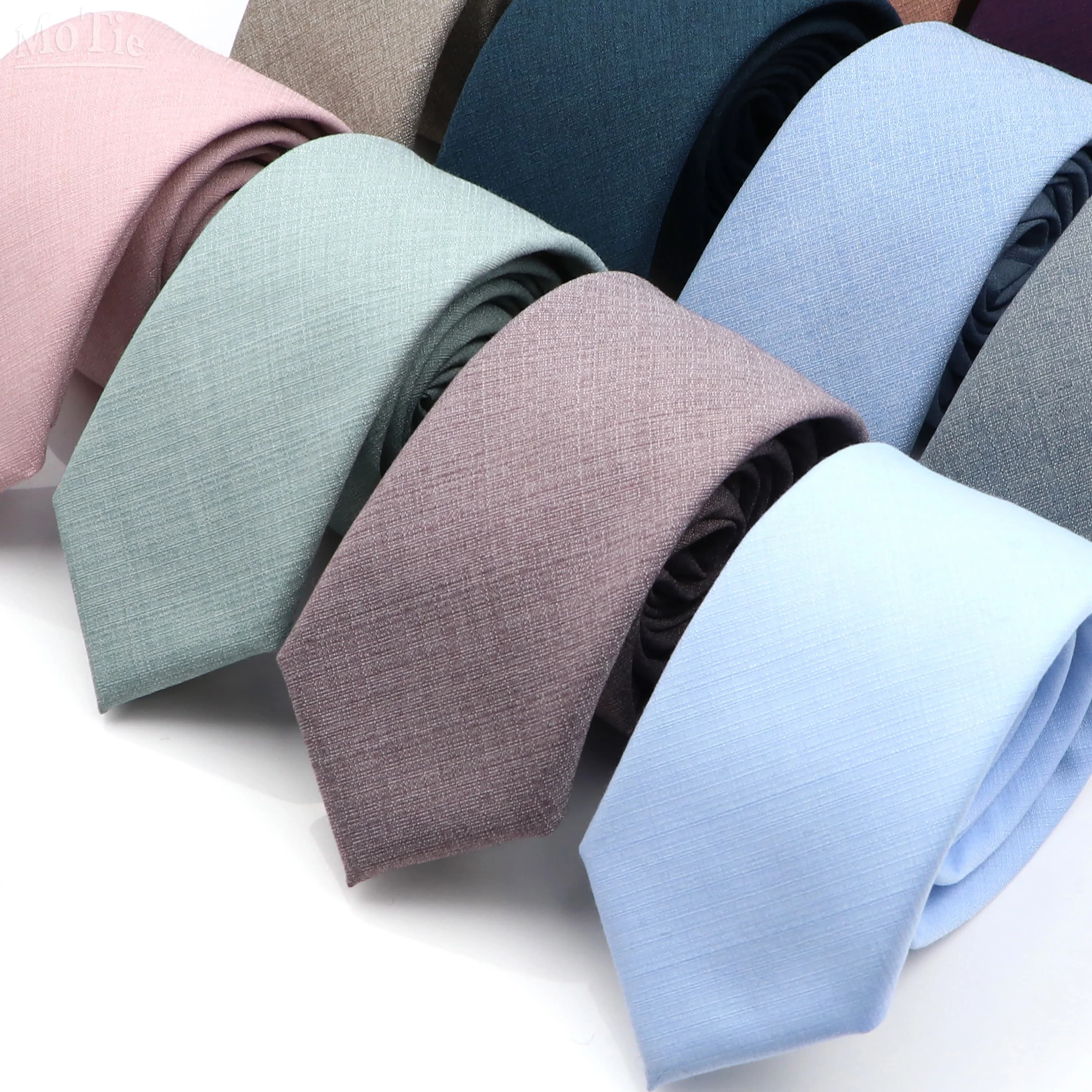 Cravatta tinta unita da uomo nuova cravatta antirughe casual skinny per cravatte da abito da sposa rosa blu grigio cravatte cravatta accessorio regalo
