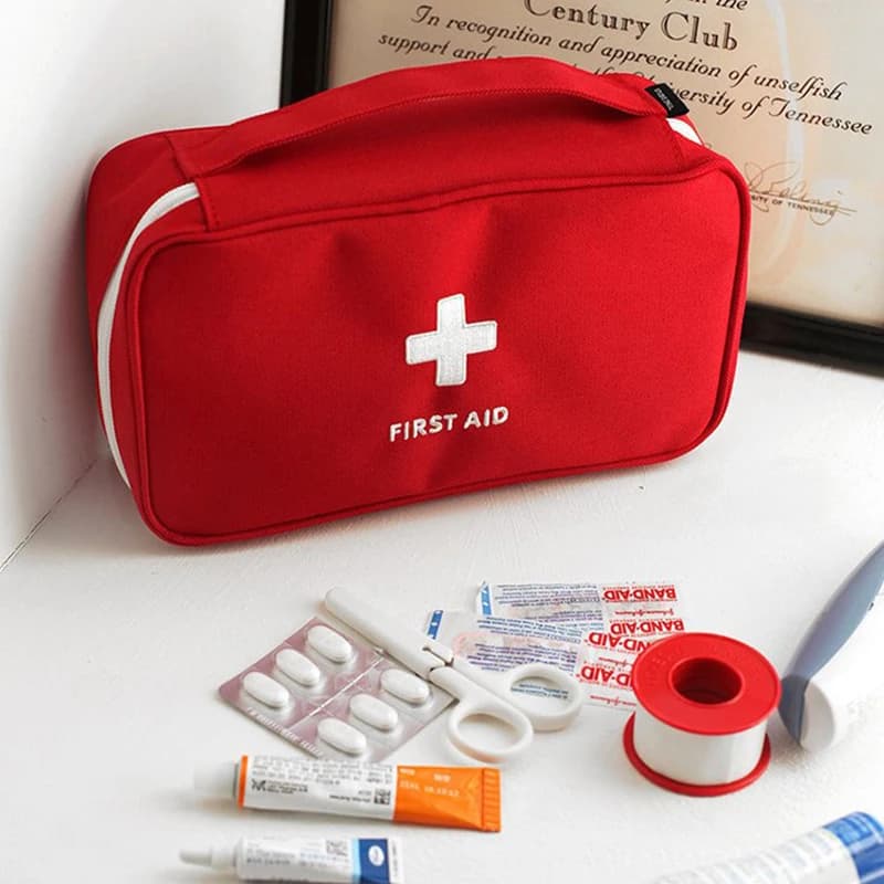 Cute Mini Portable Medicine Bag First Aid Kit Medical Emergency Kits Organizer Outdoor Household Medicine Pill Storage Bag