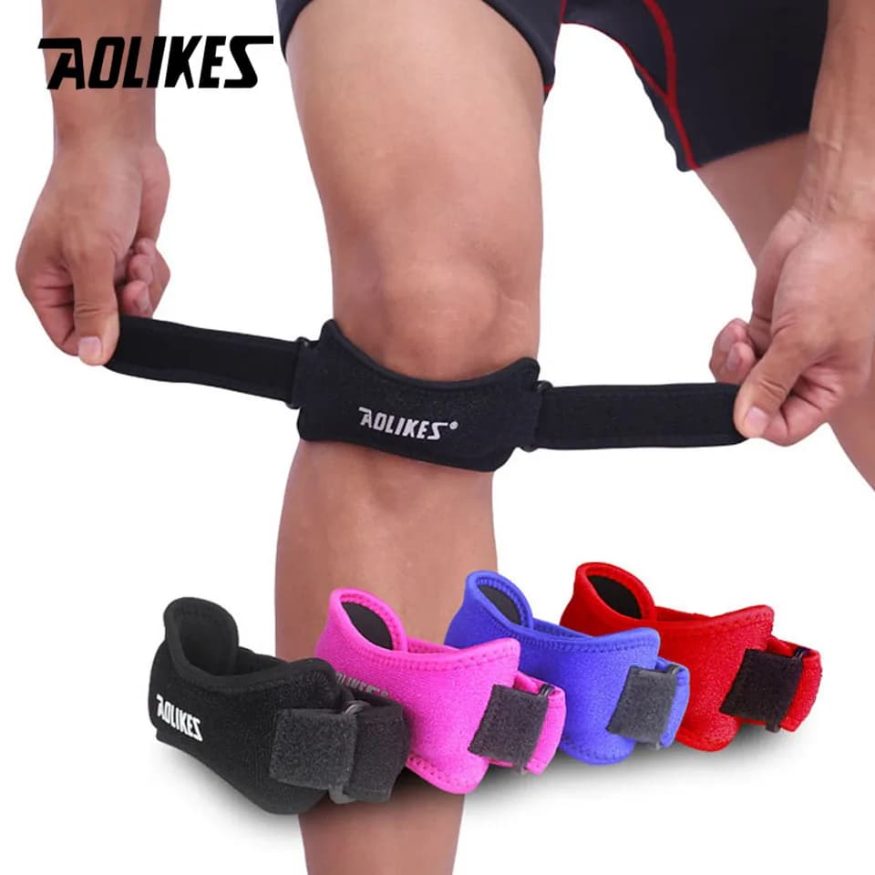 1 pz ginocchiera regolabile tendine rotula supporto cinturino ginocchiera supporto ginocchiera per corsa basket Sport all'aria aperta