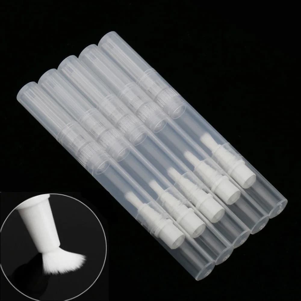 1Pc 3ml empty spiral pen with brush reusable bottle cosmetic container enamel tube for balm Nail Art paint oils for Mascara