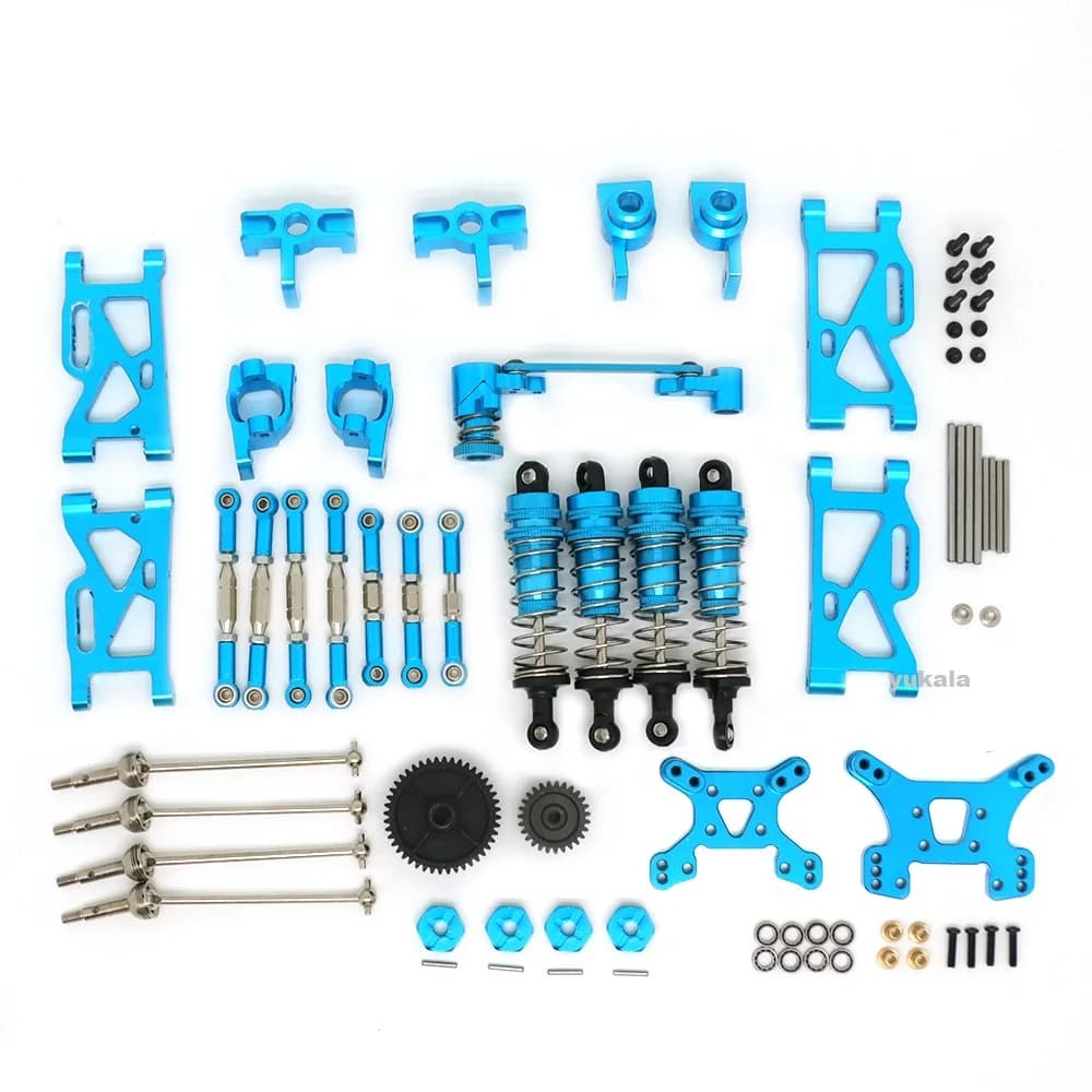 144001 124019 RC General Metal Upgraded Modification Accessories Vulnerable Modification Kit Dog bone/base C/gear ect