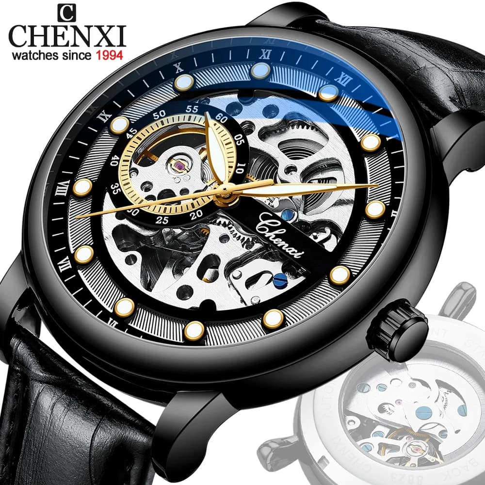 CHENXI Men's Automatic mechanical watches Business Tourbillon Waterproof Wrist Watch Automatic Wrist Watch