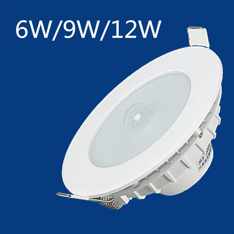 LED Da Incasso Luce di Soffitto 6W / 9W / 12W nessuna luce intermittente PIR Sensore di Movimento HA CONDOTTO LA luce Da Incasso AC 200-240V