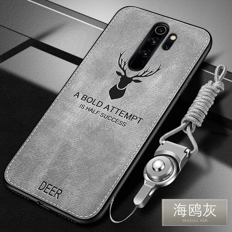 Per Xiaomi Redmi Note 8 Pro Custodia morbida in silicone di lusso + tessuto rigido Custodia protettiva per gatti cervi per xiaomi redmi 8 8A
