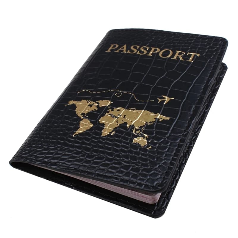 Nuovo modello coccodrillo mappa copertina per passaporto lettera donna uomo viaggio matrimonio porta passaporto custodia da viaggio CH41