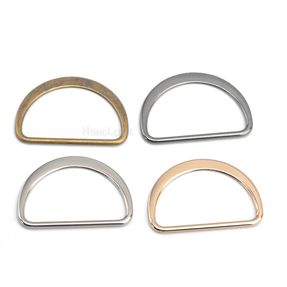 60 pz/lotto 1.5 pollici interno 40mm metallo piatto lega D Dee anello fibbie regolabili borsa cinghia fettuccia FDR-40mm spedizione gratuita
