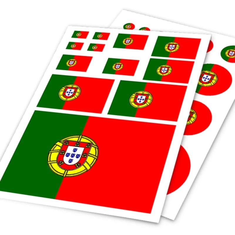 Noizzy portogallo Ho National Flag Sticker Pack POR Car Decal Auto moto vinile valigia casco Handy Ipad Iphone Bike Styling