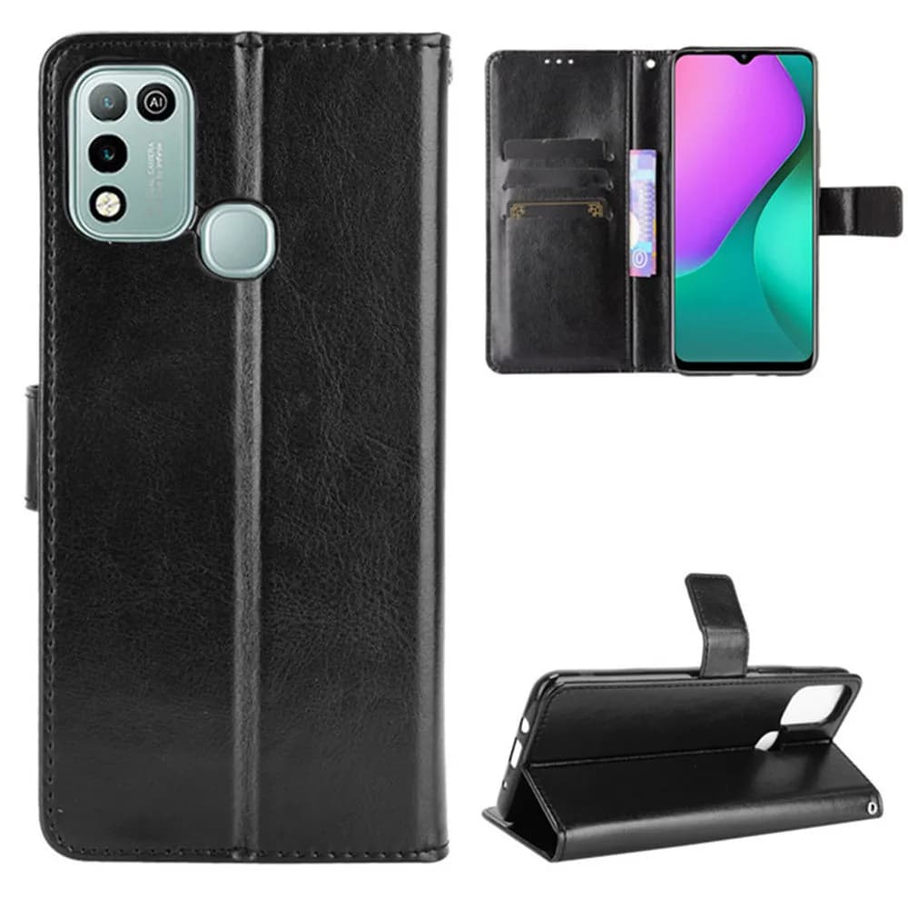 Per Infinix Hot 10 Play Custodia di lusso Flip PU Portafoglio in pelle Cordino Custodia per Infinix Hot 10Play X688 Hot10 Borse per telefono