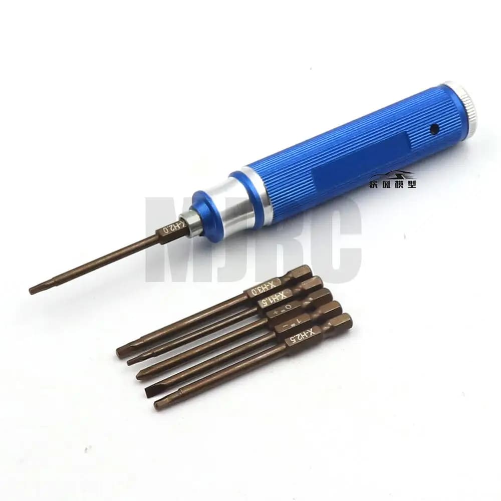 Kit di strumenti per cacciavite esagonale magnetico 6 in 1 per elicottero RC Drone strumento di riparazione modello di aereo chiave per elicottero strumento RC