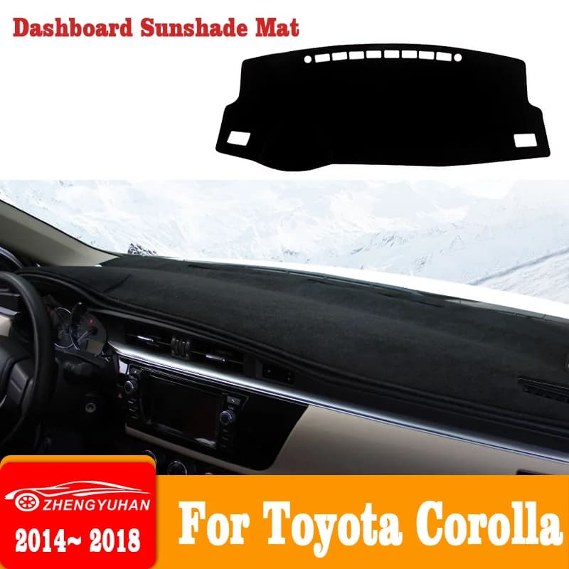 Per Toyota Corolla E160 E170 E180 2014-2017 2018 cruscotto auto evitare Pad luce piattaforma strumento copertura scrivania tappetini accessori