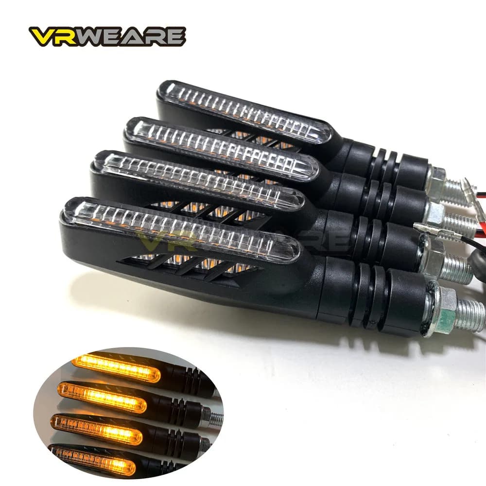 Indicatore di direzione a LED 4 pezzi indicatore di direzione per motocicletta freccia indicatori di direzione per moto luce per moto per Honda Yamaha Kawasak