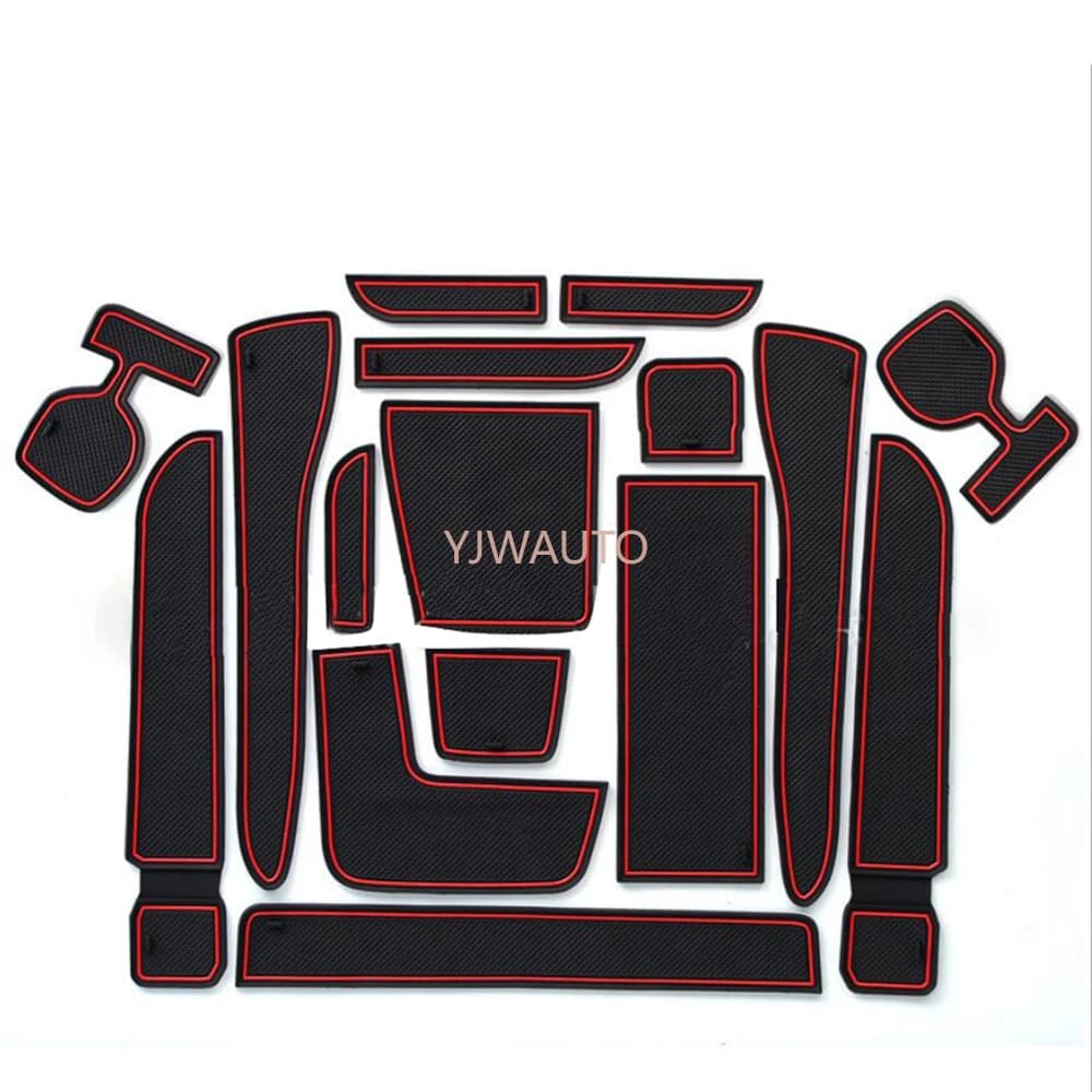Car Door Slot Mat for Toyota WISH Gate Car Door Slot Pillow Mat for Rubber Glass Holders s location Non-slip Mats
