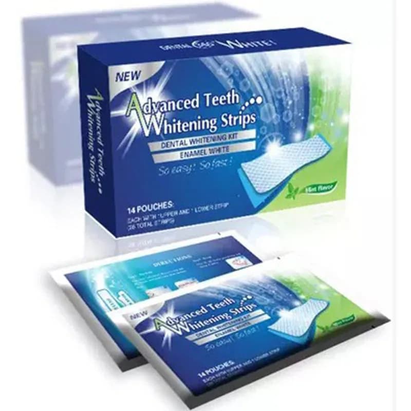 Standard certified fresh advanced teeth whitening strips Removing stains for oral hygiene Strip clean elastic dental whitening