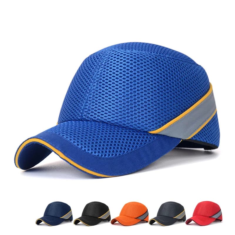 Berretto da Baseball di sicurezza sul lavoro cappello da Baseball stile rete panno Hi-(casco da elmetto anticollisione protezione della testa riparazione