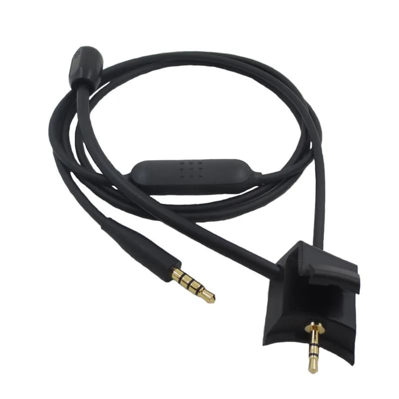 Headphone cable with microphone for BOSE Quiet Comfort 35 II QC35II Detachable gaming headphones with noise cancellation