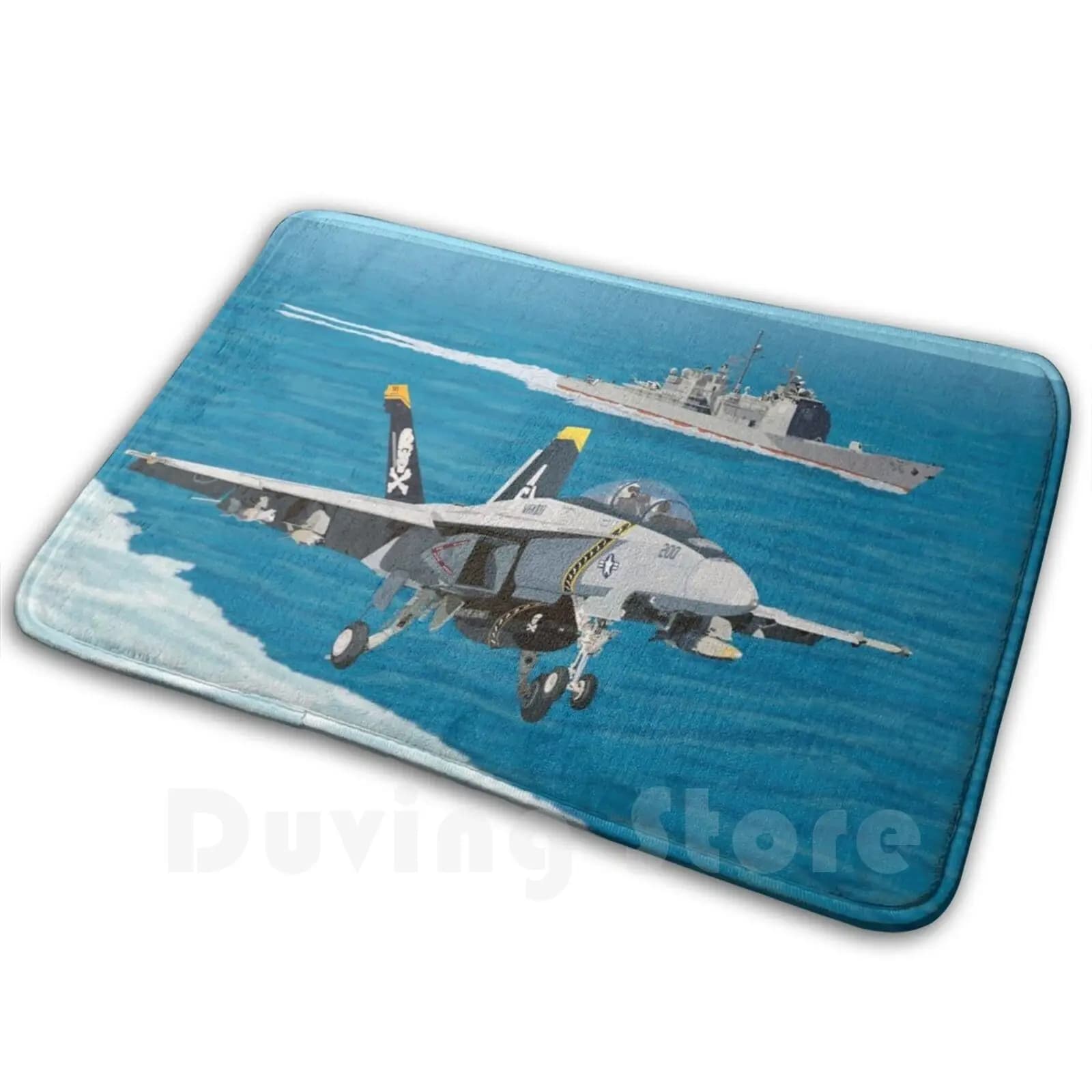 Carrier Landing Carpet Mat Rug Cushion Soft Aviation Hornet Super Hornet Fighter Fighter Jet Navy Naval Aviation