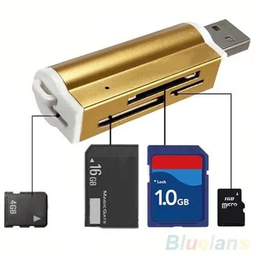 Multi All in 1 Micro USB 2 0 Adattatore per lettore di schede di memoria per SDHC TF M2 MS PRO DUOs Lettore di schede Vendita calda 2020