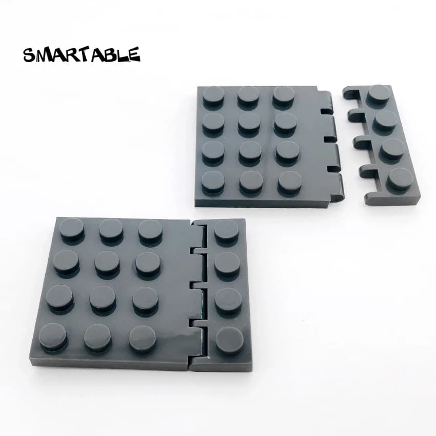 Smartable MOC cerniera veicolo supporto del tetto 1x4 + cerniera piastra 4x4 Building Block MOC parti giocattoli in mattoni compatibile 4315 + 4213 20 pz/lotto