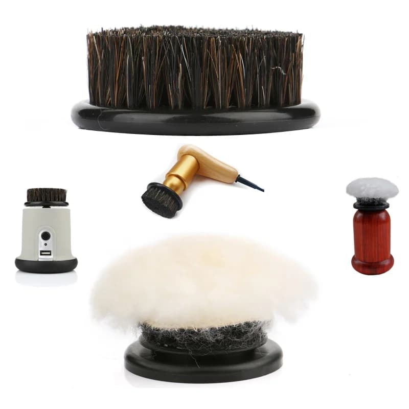 1 pz spazzola per scarpe elettrica kit di ricambio ugelli accessori setole di maiale spugna per capelli testa spazzola per villi