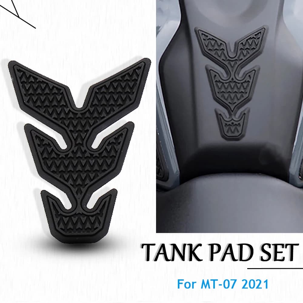 Nuovo per Yamaha MT07 MT 07 MT-07 2021 2022 2023 Side Fuel Tank pad Protector Stickers Decal Gas Knee Grip Traction Pad Tankpad