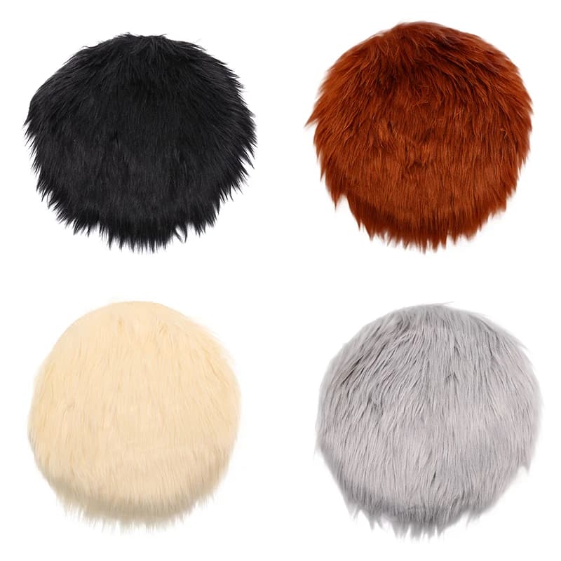 1pcs Color Solid Wool Rolling Stool Pad Inspection Pad Bearing Lunch Chair Anti-Slip Seat Zerbino Chair zerbino Pad
