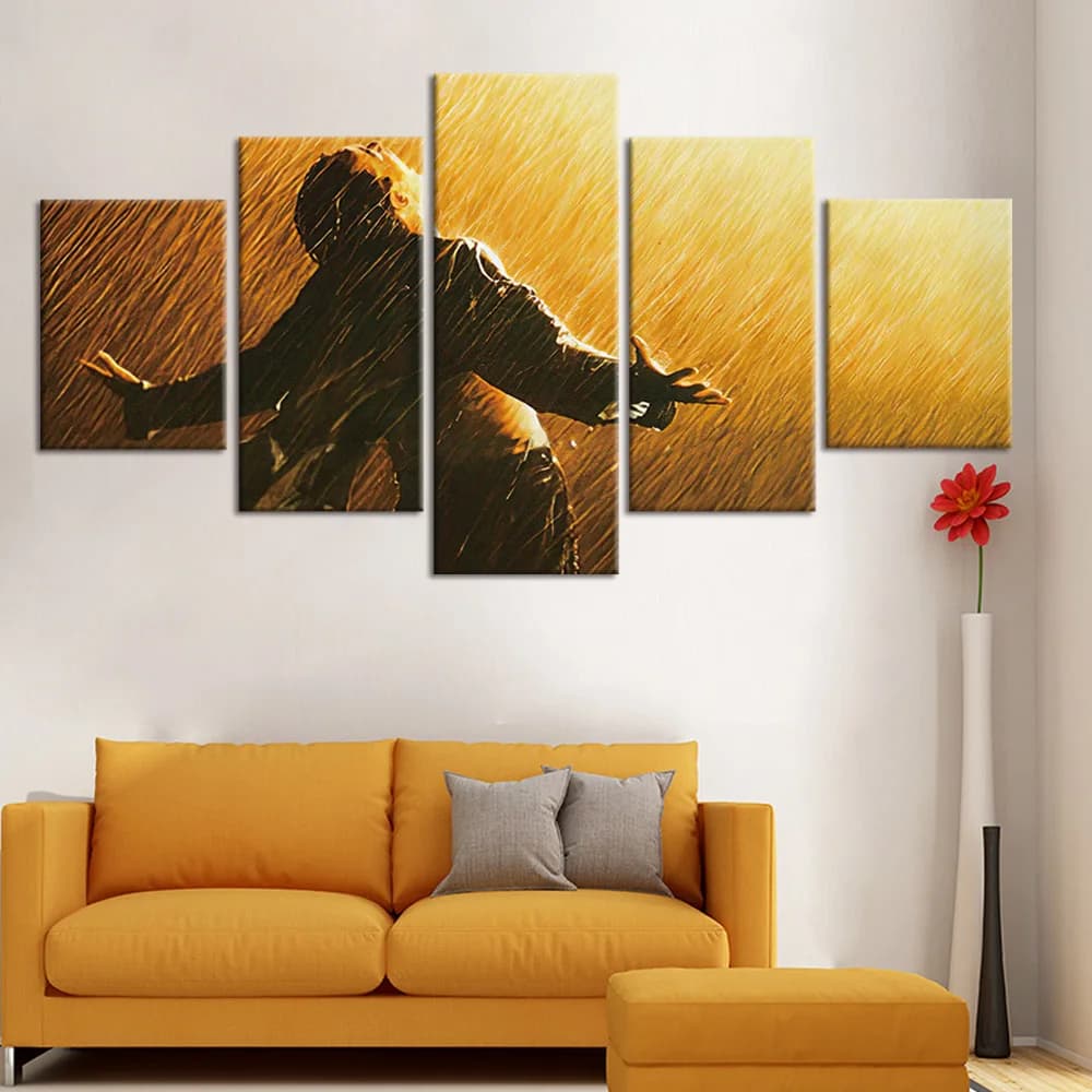 Tela senza cornice 5 pezzi The Shawshank Redemption Movie Wall Art Immagini Dipinti Home Decor Accessori Decorazione del soggiorno