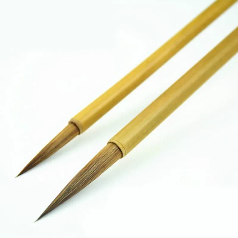 Chinese Calligraphy Pen Set Weasel Hair Brush Pen 2pcs/set Chinese Huzhou Painting Fine Line Calligraphy Brushes Tinta China