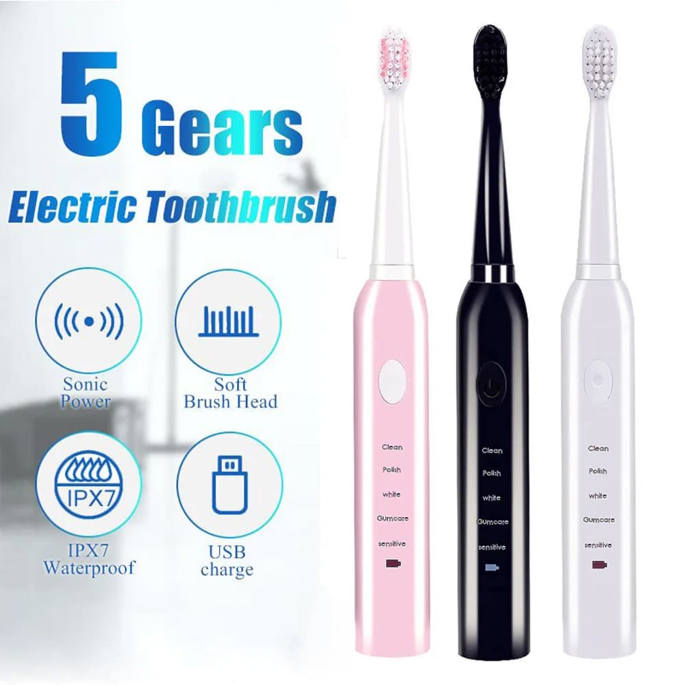 Powerful Ultra Sonic Toothbrush Electric Toothbrush USB Charge Rechargeable Toothbrush Electronic Toothbrush