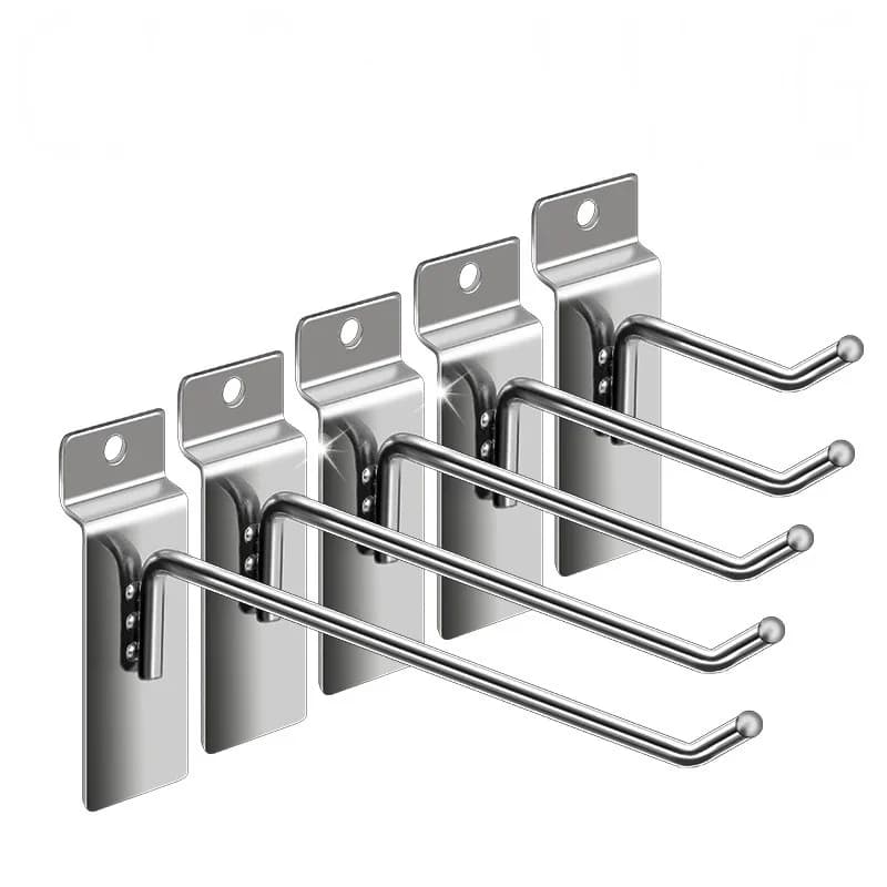5 pz Display ganci appesi multiuso stoccaggio scaffali in metallo mensola Pothook portasciugamani Garage foro piastra accessori Hardware